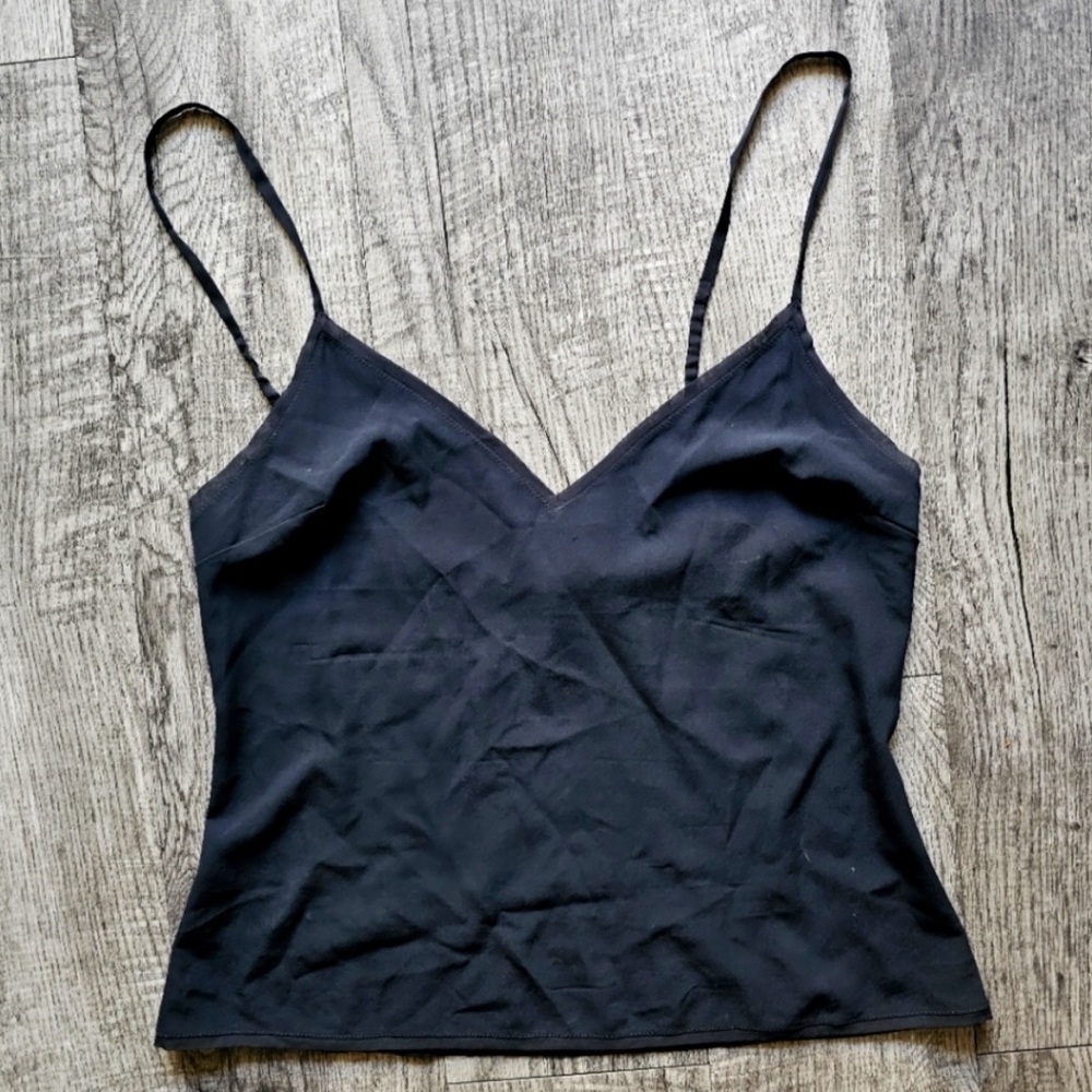 Prada Black Silk Camisole Top Large